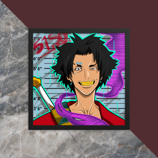 FRAMED GOLD MOUF PIRATE DIGITAL ARTWORK