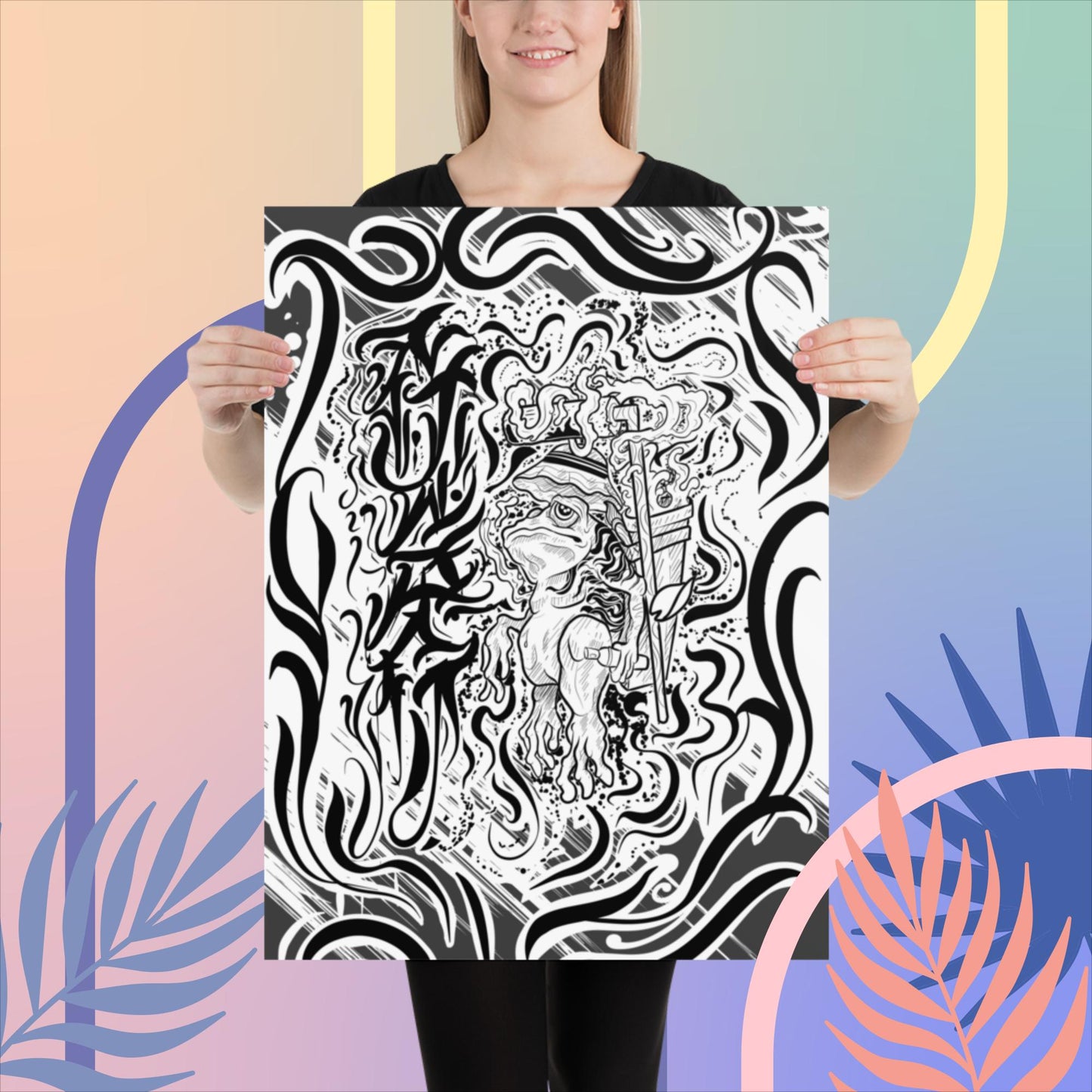 GSG GRAFFITI FROG POSTER XTRA LARGE